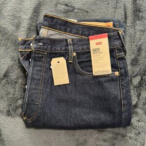 Levi's 501 Original Fit Jeans 36x36 Dark Indigo